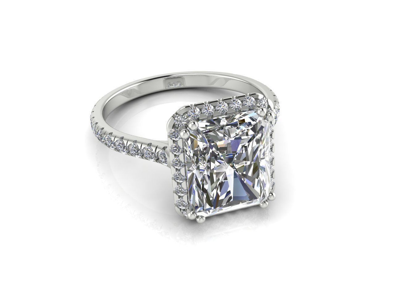 3Ct Princess Cut Diamond Engagement Ring - TheGlaJeweller | Scotland's No. 1 Jewellers