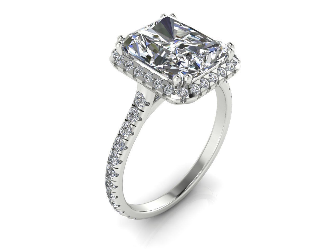 3Ct Princess Cut Diamond Engagement Ring - TheGlaJeweller | Scotland's No. 1 Jewellers